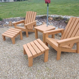 2x4 Foot Stool Plans For 2x4 Adirondack Chair image 3