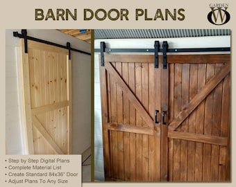 Barn Door Plans - Step By Step Building Plans For DIY Barn Doors