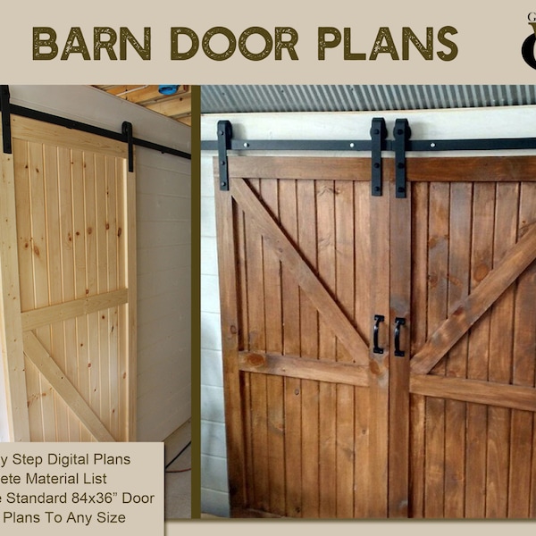 Barn Door Plans - Step By Step Building Plans For DIY Barn Doors