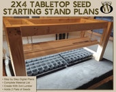 2x4 Tabletop Seed Starting Stand - Step by Step DIY Plans