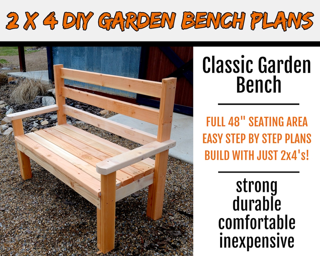 2 X 4 Classic Garden / Park Bench Plans