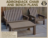 Adirondack Chair and Bench Plans - 2 Great Plans At Once!