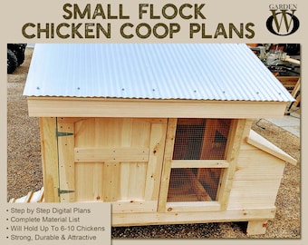 Small Flock Chicken Coop Plans - Simple, Strong And Easy To Make With 2x4's!