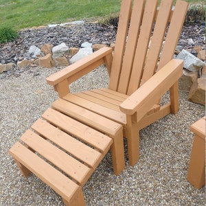 2x4 Foot Stool Plans For 2x4 Adirondack Chair image 4