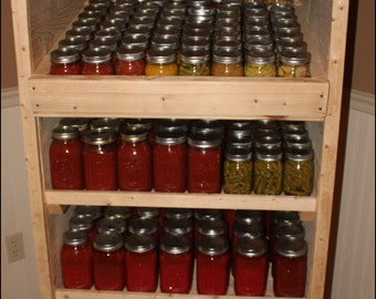 Stand Alone Canning Pantry Cabinet Plans - Using Pallets or Standard Lumber