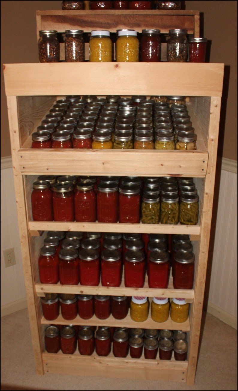 Stand Alone Canning Pantry Cabinet Plans Using Pallets or ...