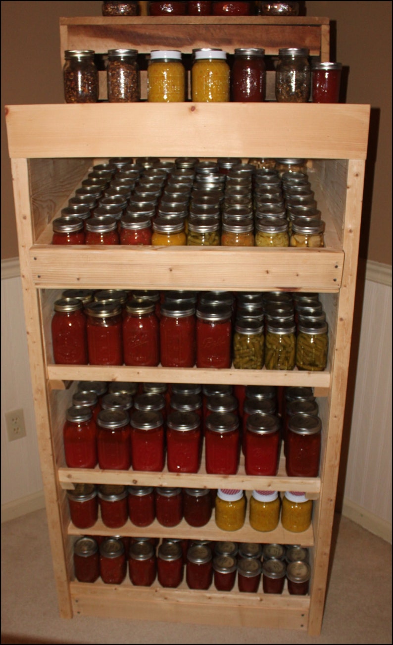 Stand Alone Canning Pantry Cabinet Plans Using Pallets or Standard Lumber image 1