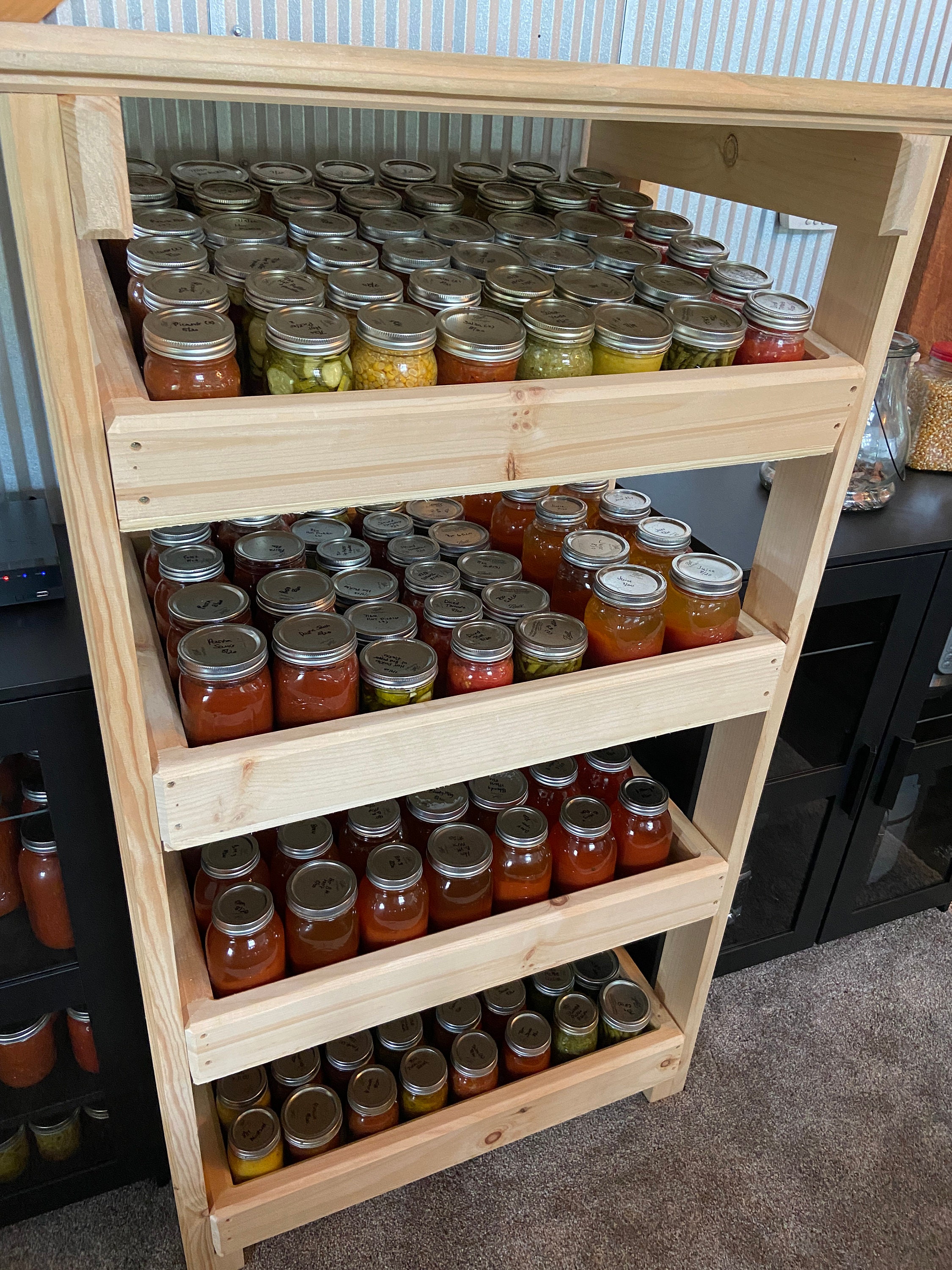 2 X 4 Canning Jar Cabinet Plans Store Display Your Canning Jars