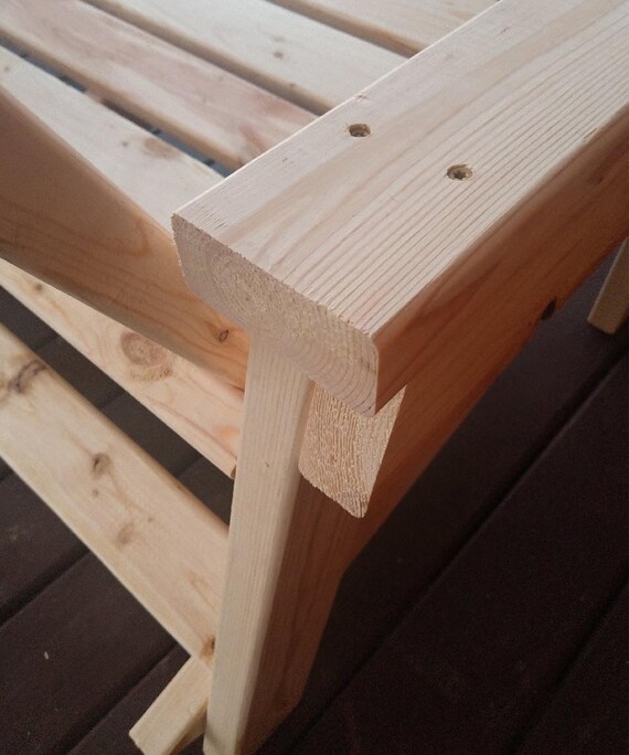 2 X 4 Adirondack Bench Plans Etsy