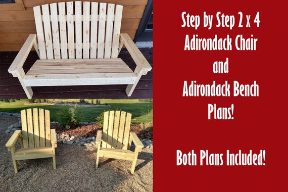 Adirondack Chair and Bench Plans - 2 Great Plans At Once!