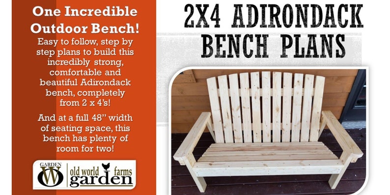 Craft Supplies Tools Home Improvement 2 X 4 Adirondack Bench