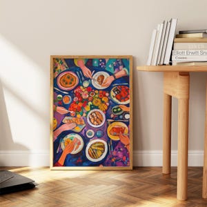 Dinner Table Art Print: Bold Fauvist Colors, Kitchen or Dining Room image 8
