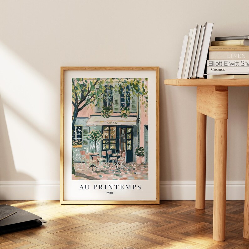 Paris Artwork Print: Spring Floral Design (Multiple Sizes Available) image 8
