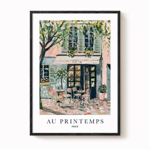 Paris Artwork Print: Spring Floral Design (Multiple Sizes Available) image 2
