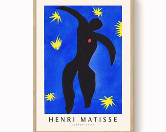Matisse Art Print: Icarus From Jazz - Fauvist Colours - Etsy