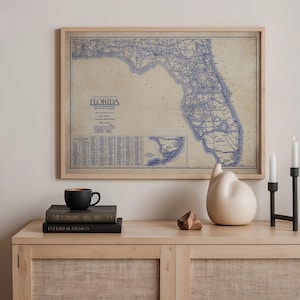 Delaware, Maryland, Virginia, Vintage State Map Print, Antique Blueprint Wall Art, History Lover Gift, Home Decor Poster