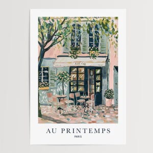 Paris Artwork Print: Spring Floral Design (Multiple Sizes Available) image 5