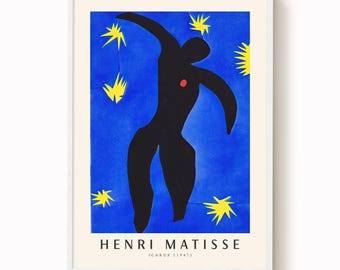 Matisse Art Print: Icarus From Jazz - Fauvist Colours - Etsy