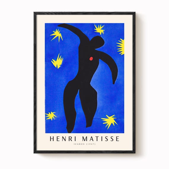 Matisse Art Print: Icarus From Jazz - Fauvist Colours - Etsy