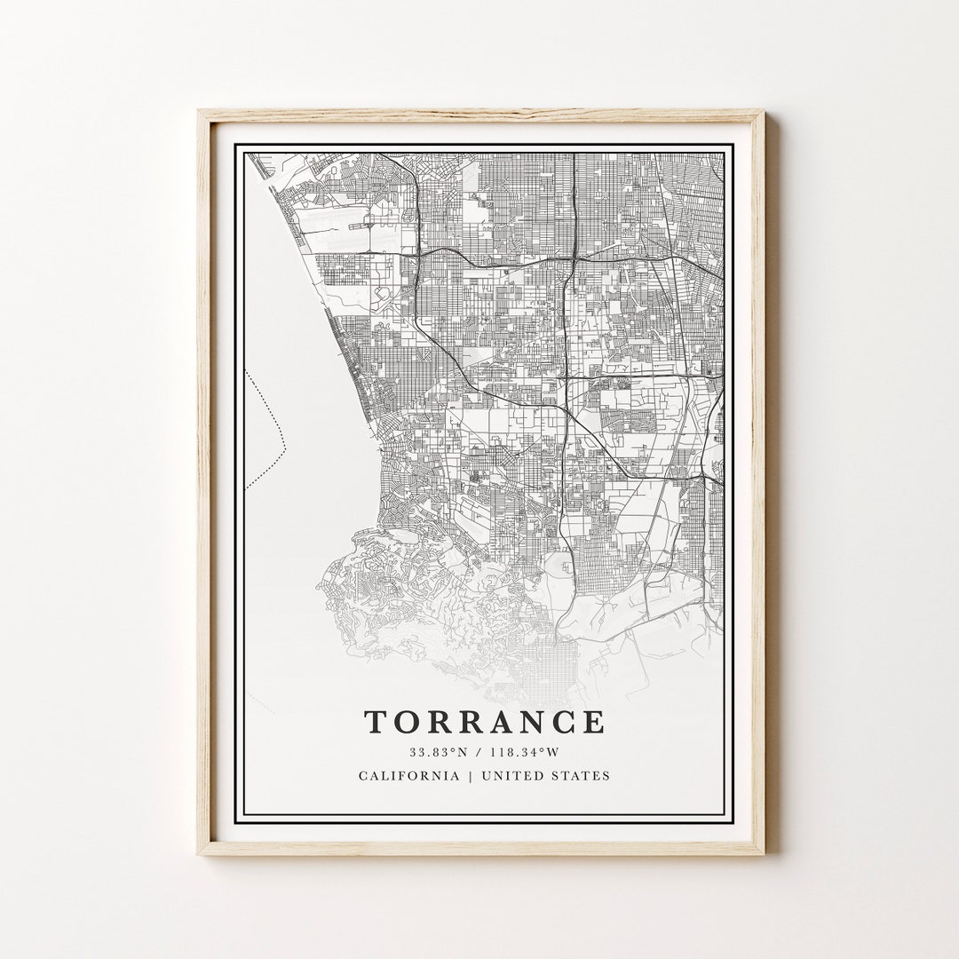 Printable Torrance Map Digital Torrance Map Torrance Etsy