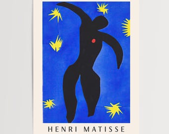 Matisse Art Print: Icarus From Jazz - Fauvist Colours - Etsy