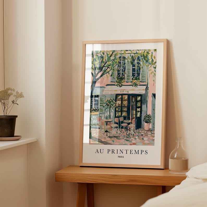 Paris Artwork Print: Spring Floral Design (Multiple Sizes Available) image 7