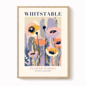Whitstable Flower Market Print: Floral Giclee Wall Art