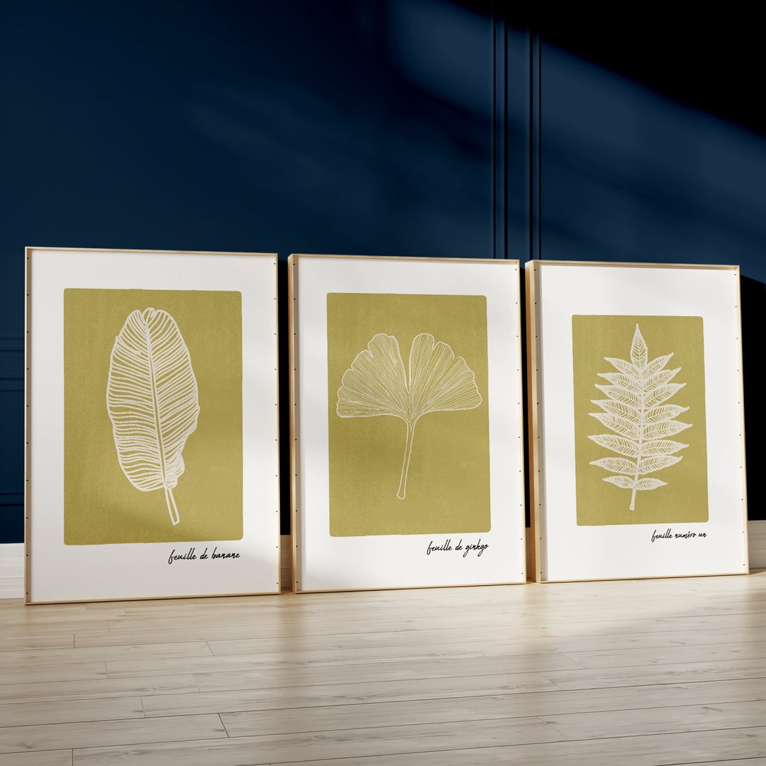 Set of Three Floral Prints Flower Gallery Art Set of 3 Etsy