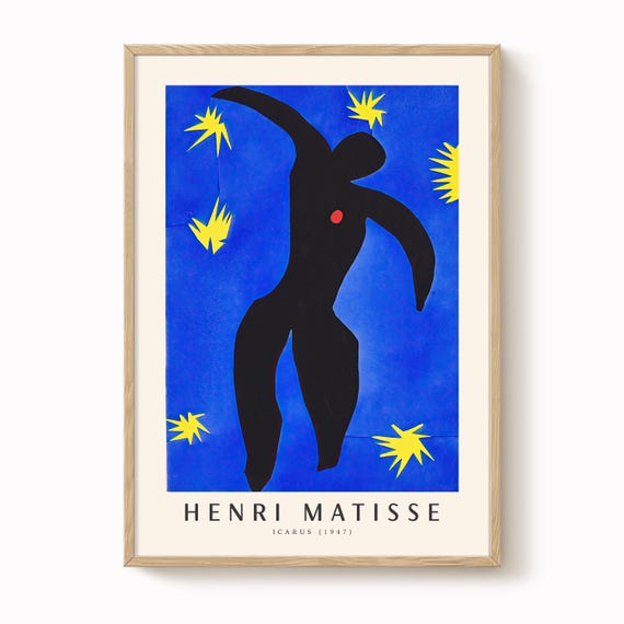 Matisse Art Print: Icarus From Jazz - Fauvist Colours - Etsy