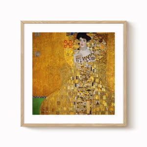 Portrait von Adele Bloch-Bauer I: Klimt Fine Art Print (Mattes Finish)