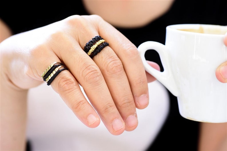 Thin Gold Ring,Edgy Gold Knuckle Ring Gold Minimalist Ring Stack Square Ring Wire Wrapped Ring Gold Stackable Ring Thin Stacking Ring