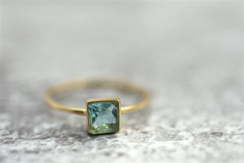 Gold Stacking Ring Unique Stacking Ring Stone Stacking Ring Etsy