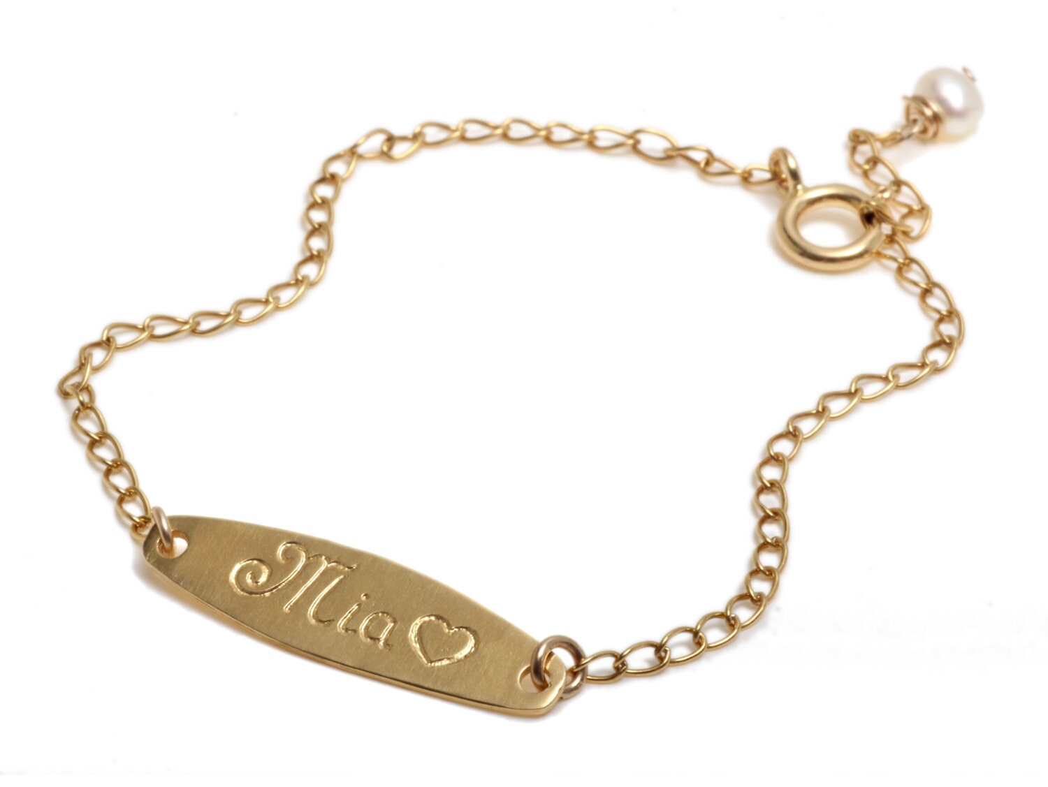 14K Gold Filled ID statement Bracelet with personalized Etsy
