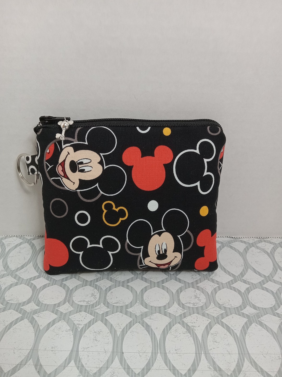 Mickey Mouse Heads Inspired Coin Bag/key Chain/gift Card Etsy