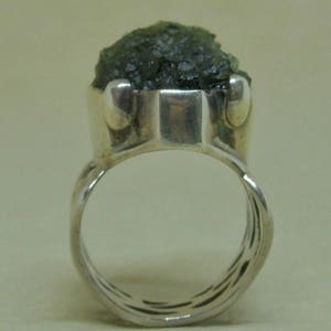 moldavite ring image 7