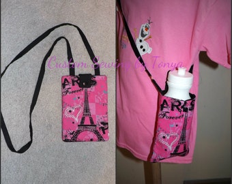 Sale ITH Over the shoulder Water Bottle Carrier or phone case