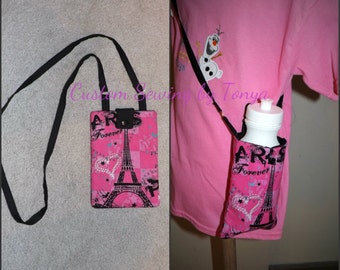 Sale ITH Over the shoulder Water Bottle Carrier or phone case