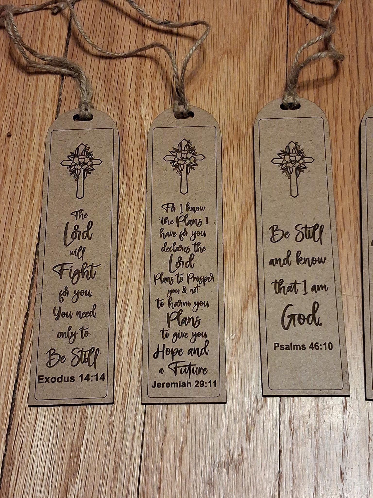 Bible Verse Bookmarks SVG File Laser File Glowforge - Etsy