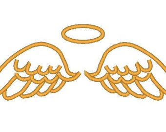 Sale Angel Wings applique digital file 5x7 hoop