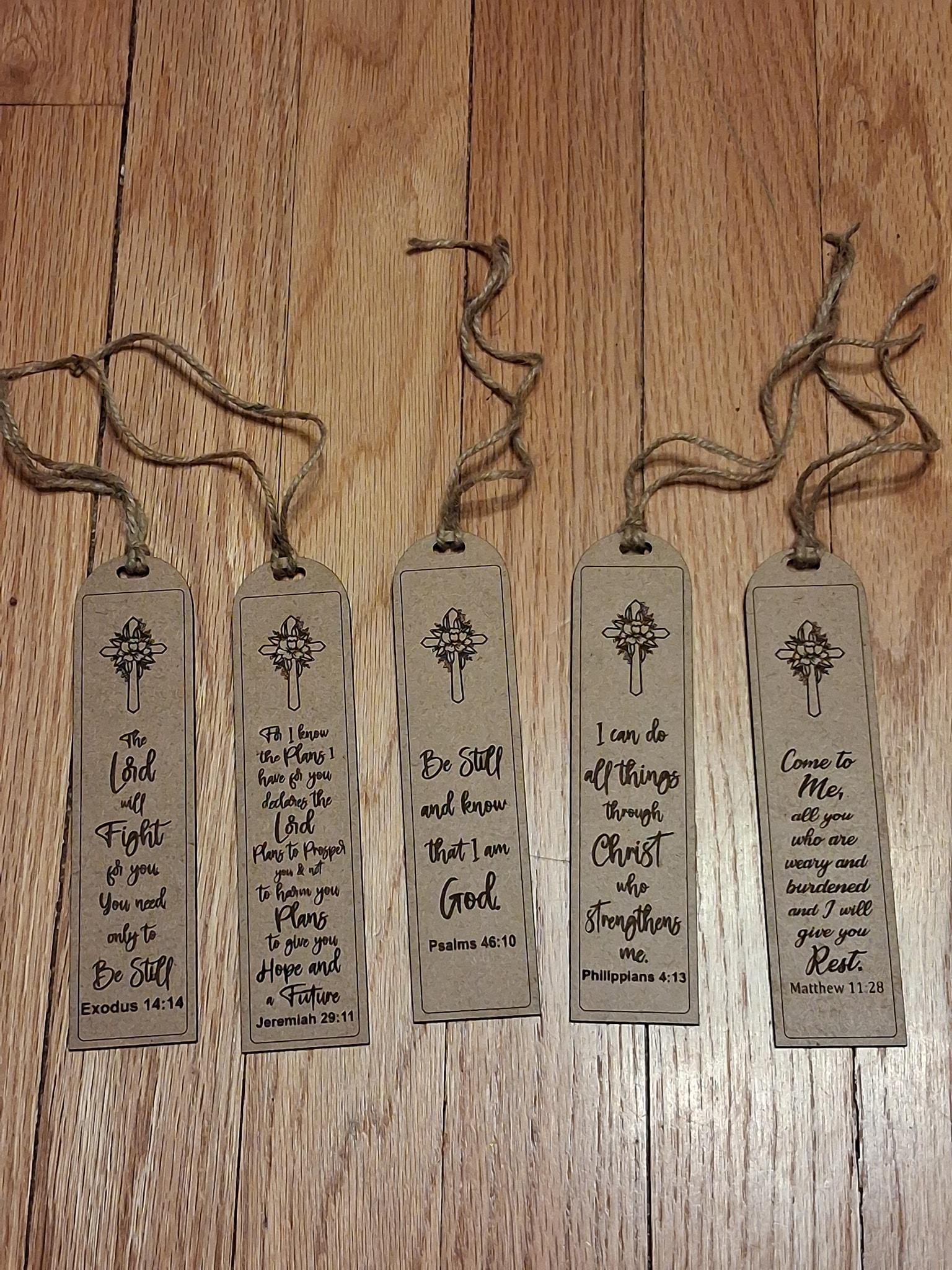 Bible Verse Bookmarks SVG File Laser File Glowforge - Etsy