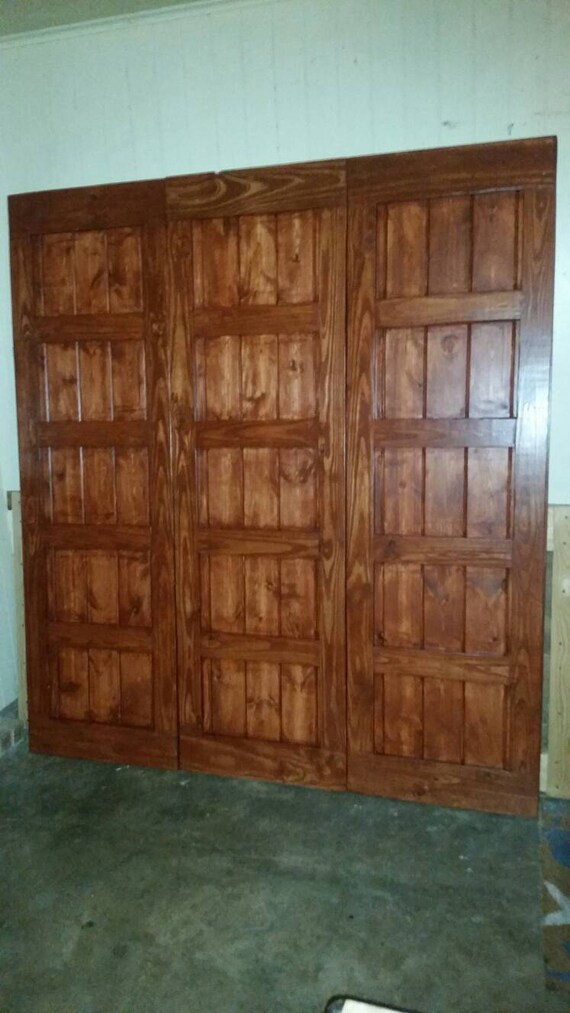 Handmade 5 Panel Sliding Barn Door Etsy