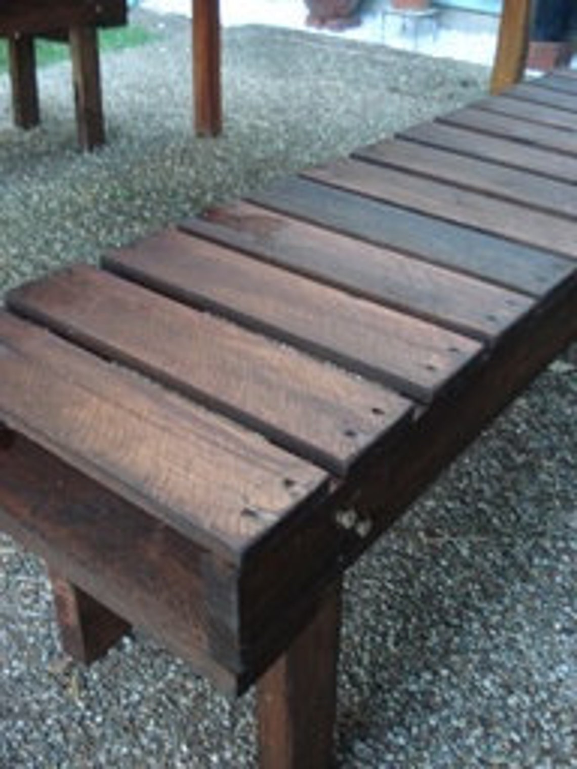 Reclaimed Wood Pallet Occasional/Dining Bench Louisiana Etsy