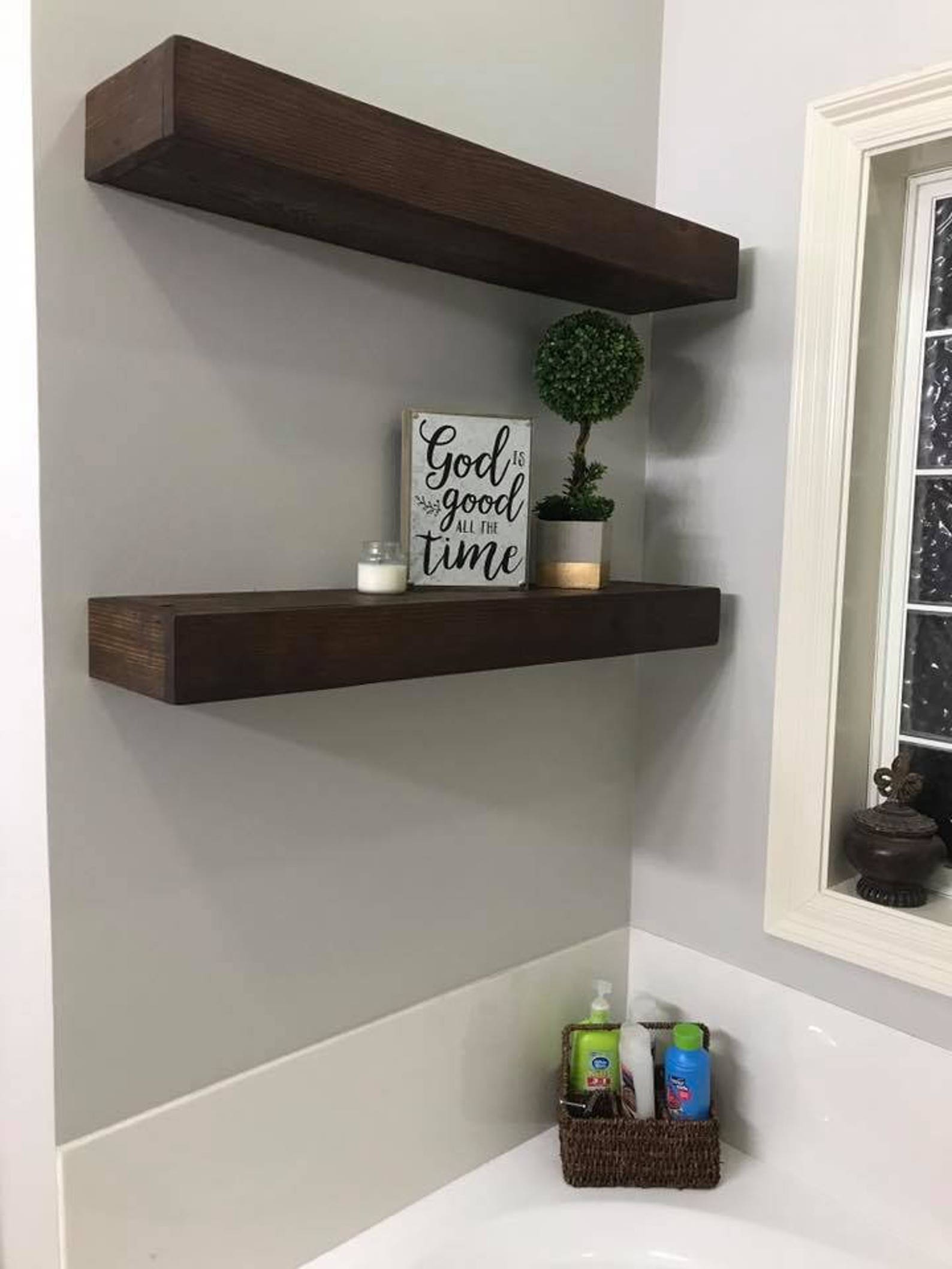Wood Floating Shelves Etsy