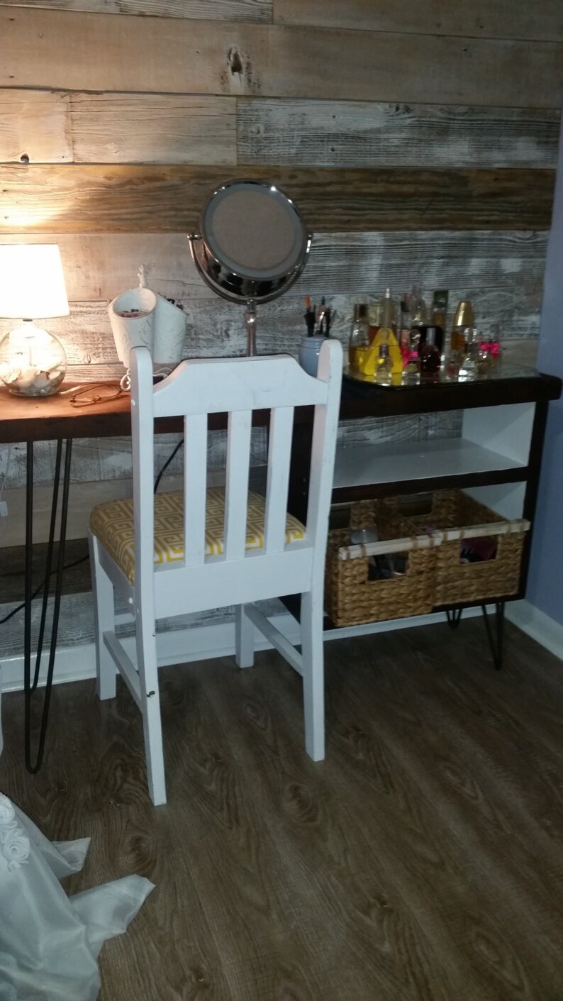 Rustic and Modern Makeup Vanity/Dressing Table Etsy