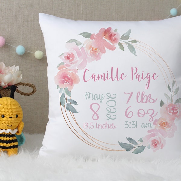 Pink Nursery Pillow Etsy