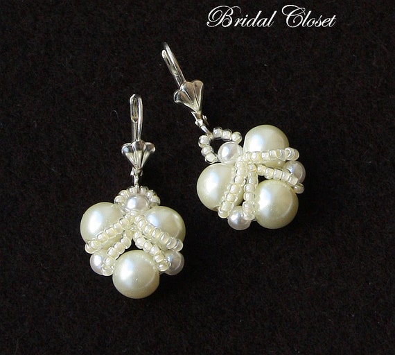 Bridal Pearl Earrings Bridal Earrings Pearl Pearl Earrings | Etsy