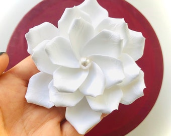 Bridal Hair Flower, Bridal Fascinator, Bridal Headpiece, Gardenia Headpiece, Wedding Hair Accessories, Floral Hair Pieces, Flower Hair Pin