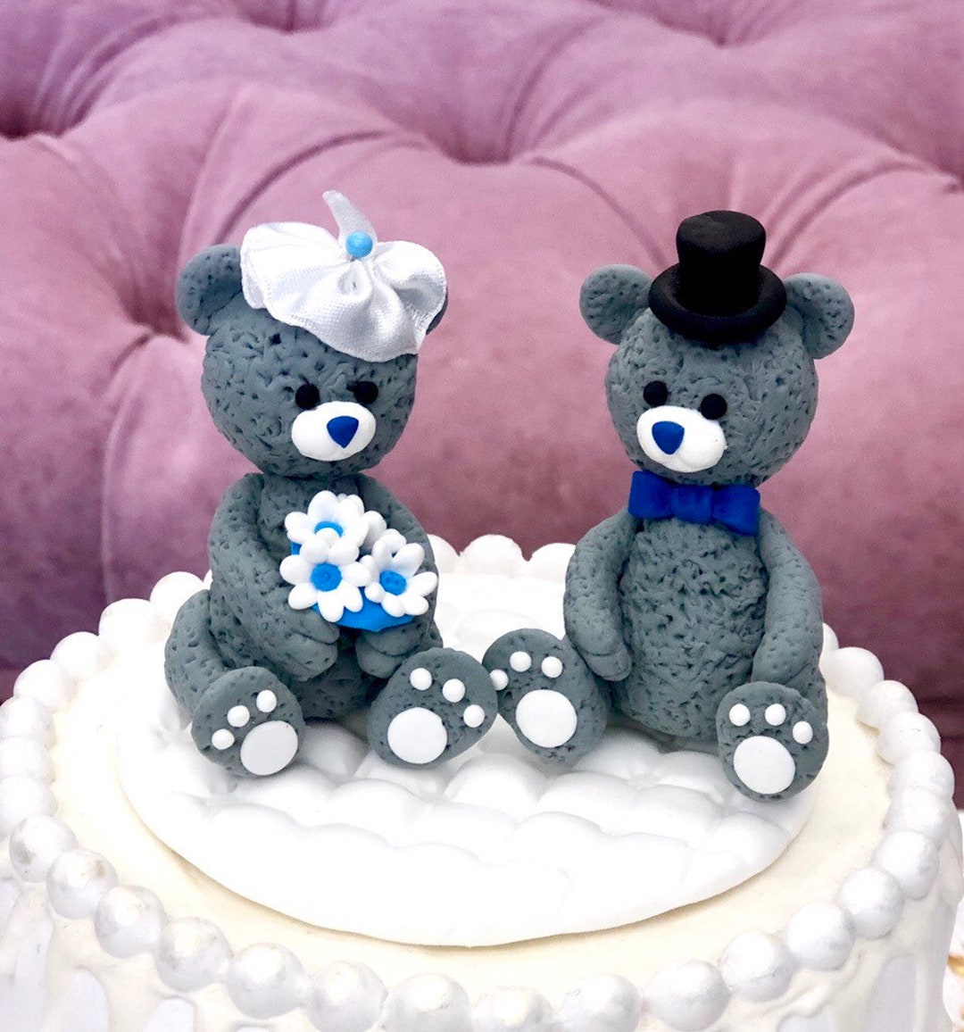 Cake Topper, Teddy Bear Cake Topper, Birthday Cake Topper With Teddy ...