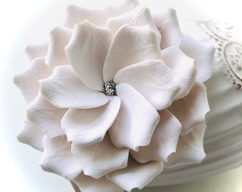 Bridal Hair Flower, Bridal Fascinator, Bridal Headpiece, Gardenia Headpiece, Wedding Hair Accessories, Floral Hair Pieces, Flower Hair Pin
