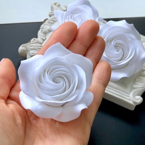 Bridal Hair Flowers, 3 Bridal Hair Pins For Wedding, Bridal Hair Accessories, Wedding Hair Pieces, Floral Hair Pins With Roses, Bridal Hair